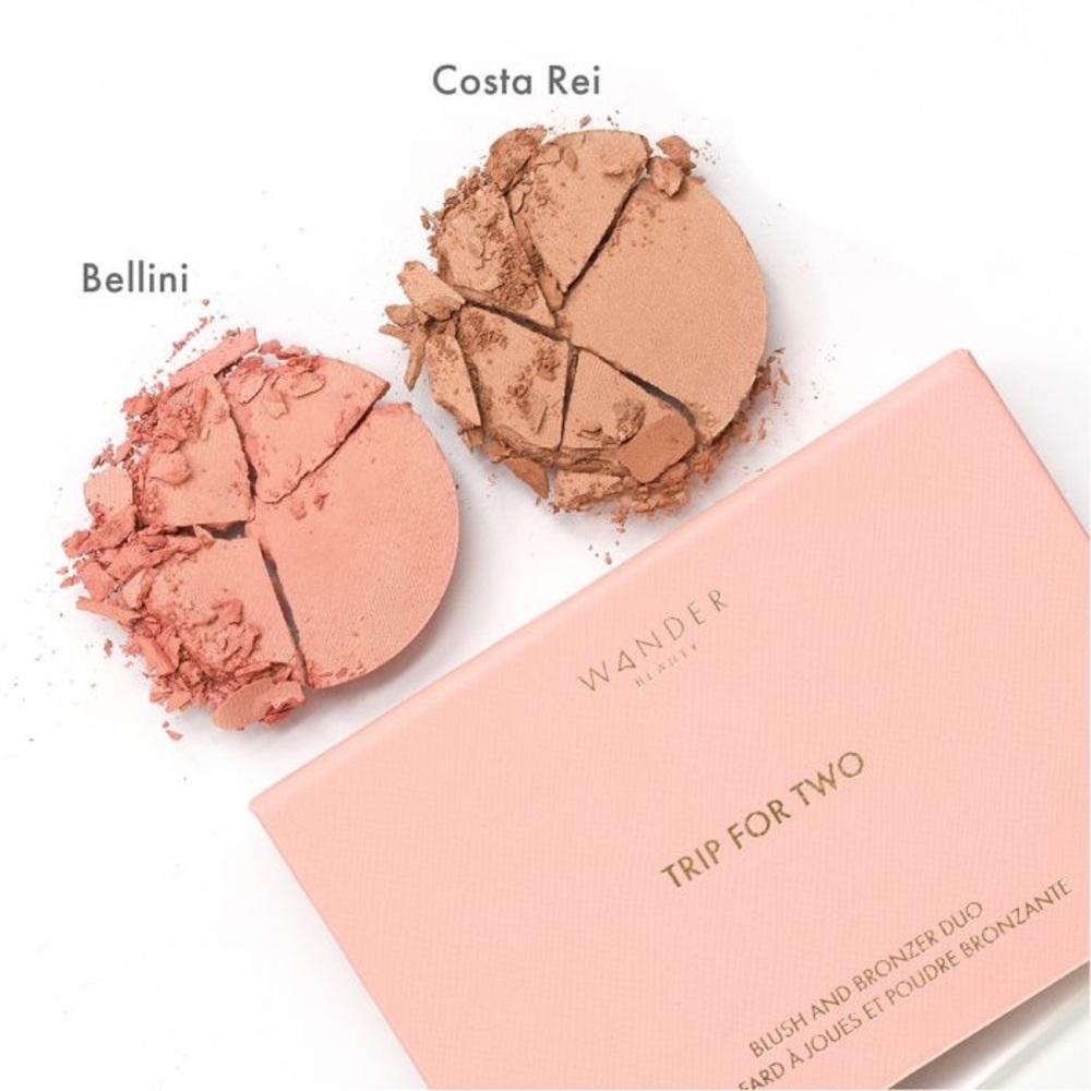 🆕 WANDER BEAUTY TRIP FOR TWO BLUSH/BRONZER DUO - Picture 2 of 4